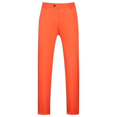 Snapklik.com : Orange Pants Men, Ankle Chinos Tapered Pantalon De ...