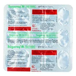 Sugaray M 50/1000 Tablet | Uses, Side Effects, Price | Apollo Pharmacy