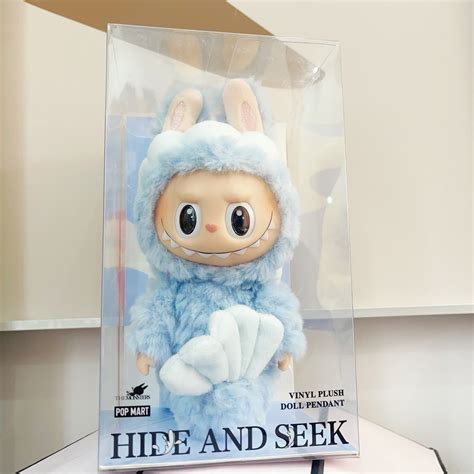 (cat10020)LABUBU HIDE AND SEEK IN SINGAPORE Merbubu plush doll pendant ...