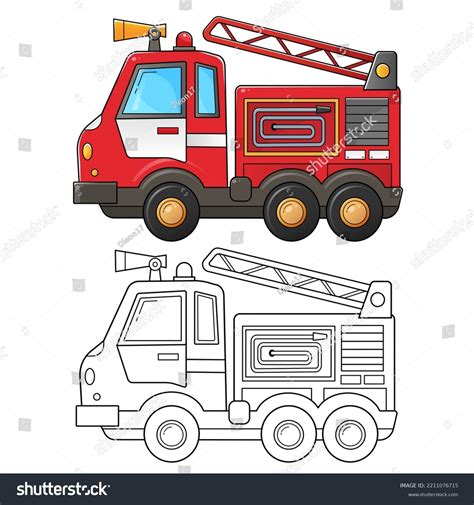 864 Fire Truck Coloring Book Images, Stock Photos & Vectors | Shutterstock