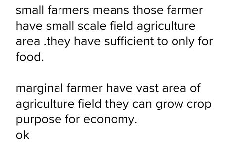 Differentiate between small and marginal farmers - Brainly.in