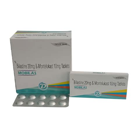 Bilastine 20mg + Montelukast Sodium 10mg Tablets Dallas Formulations