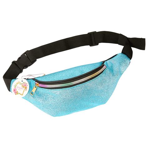 QtGirl Fanny Pack for Kids, Glitter Waist Bag Shiny Bags with ...