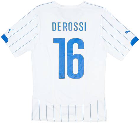 2016-17 Italy Player Issue (ACTV Fit) Away Shirt De Rossi #16 (XXL)