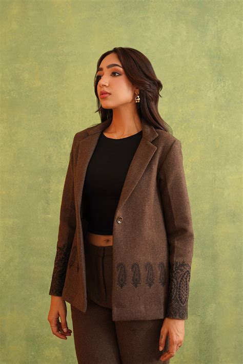 Stylish Embroidered Merino Wool Embroidered Coat Set – INCHING INDIA