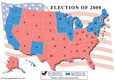 United States presidential election of 2000 | Bush vs. Gore, Electoral ...