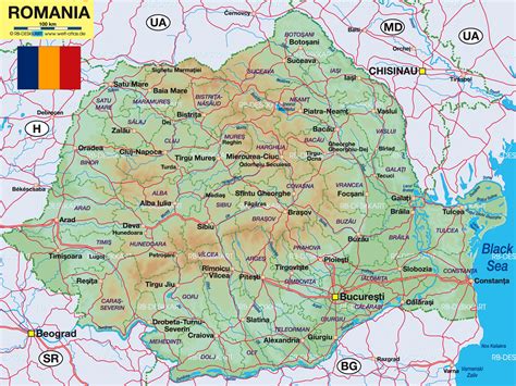 Map of Romania (Country) | Welt-Atlas.de