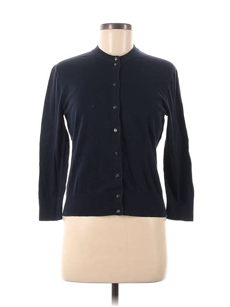 J.Crew Color Block Solid Navy Blue Cardigan Size M - 74% off | thredUP