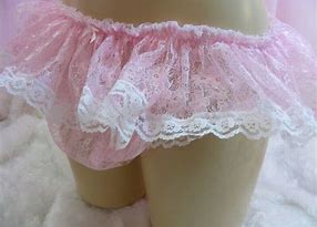 Sissy frilly panties and frilly slips and lingerie