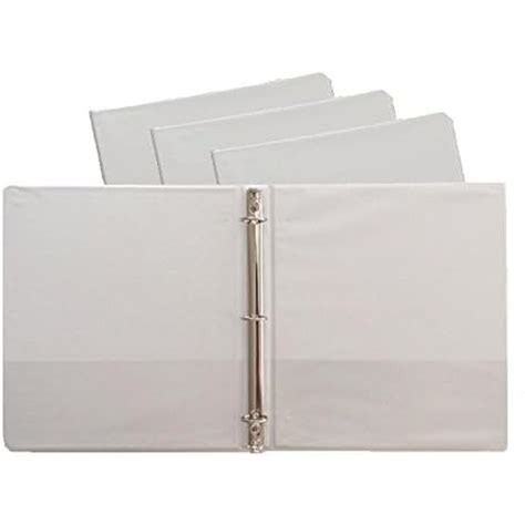 White Vinyl Standard 3-Ring Binders, 1-Inch, for 8.5" x 11" Sheets ...