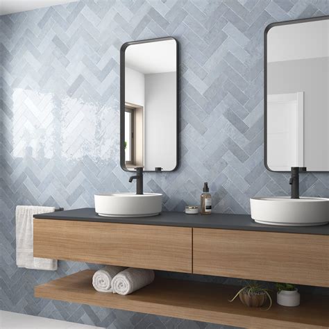 Zellige Glacier Ceramic Tile | Floor and Decor