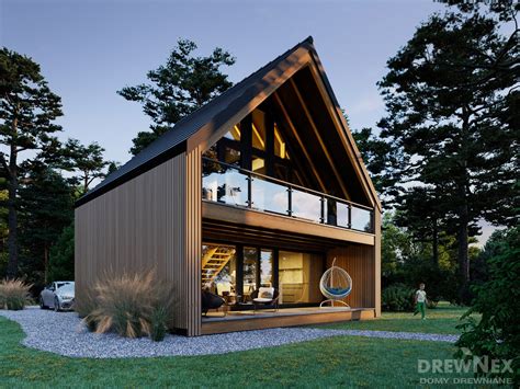 Stodoła MK - Domy powyżej 70m2, Domy do 70m2 pow. zabudowy, Domy typu stodoła, Nowości - DREWNEX