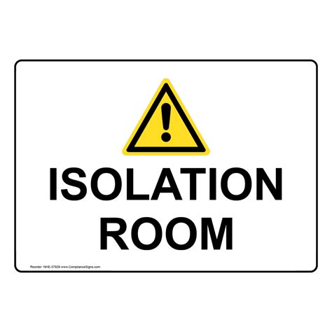 Image result for Isolation Signs Color-Coded