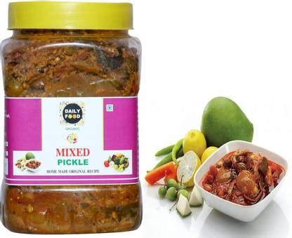 Daily Food Dry Mixed Pickle Mix Vegetable Achar Homemade Organic (800 ...