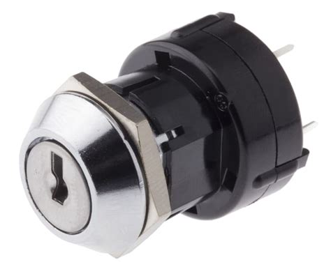 CKL5100RS Lorlin | Lorlin Key Switch, 150 mA @ 250 V ac 6-Way Common ...