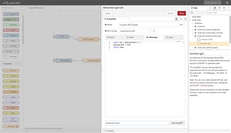 Function Node Red 的图像结果