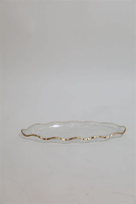 Gold Rim Big Oval Serveware – stylivingindia