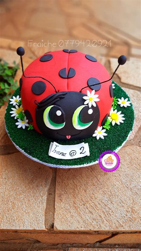 Image result for Ladybug Cake Tutorial
