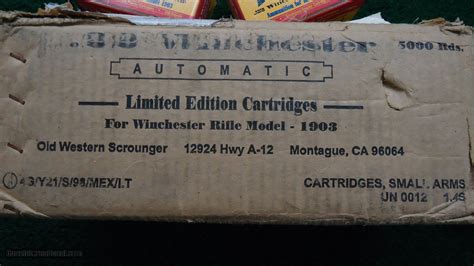 FULL BRICK OF OLD WESTERN SCROUNGER 22 WINCHESTER AUTOMATIC CARTRIDGES