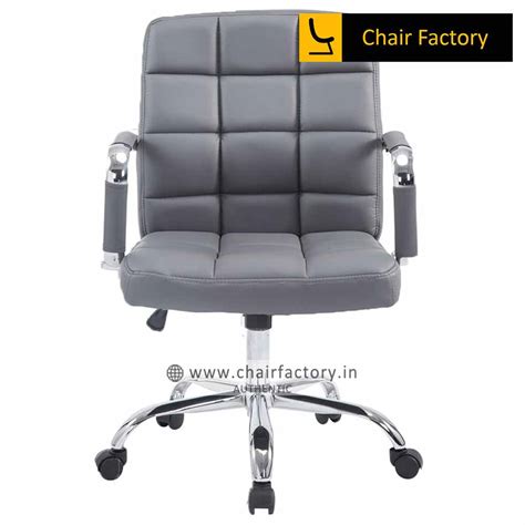 Stylish Midcentury Modern Vincent Highback Black Fake Leather Executive ...