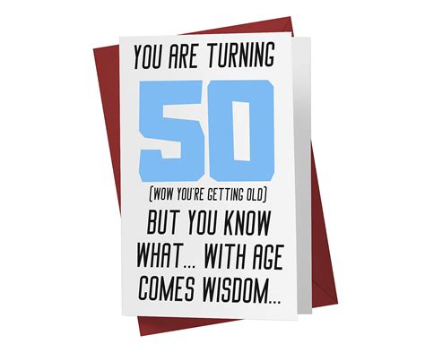 Funny 50th Birthday Cards For Men