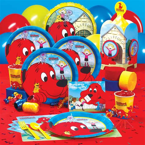 Clifford The Big Red Dog Party Packs | Clifford birthday party, Dog ...