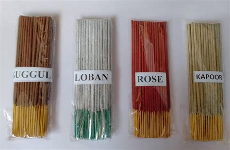 Guggal,Loban,Rose and Kapur Agarbatti Combo Pack of Natural Incense ...