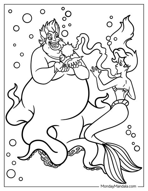 Ursula Ariel Coloring Pages
