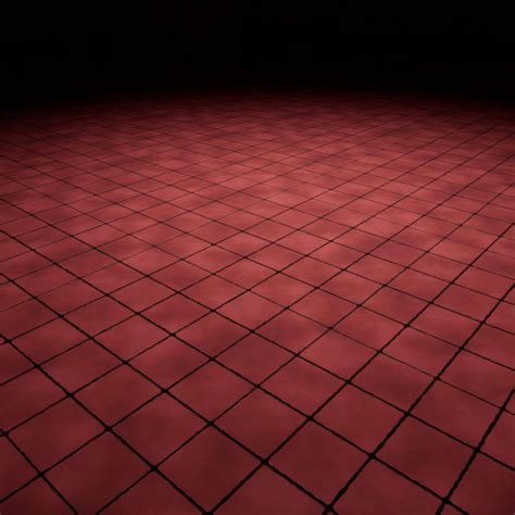 Stylized Red Floor Tiles Seamless Texture by Inukshuk