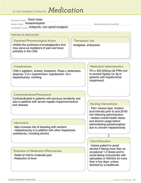 Active Learning Template Medication Terms In This Set (25) Vitamins And ...