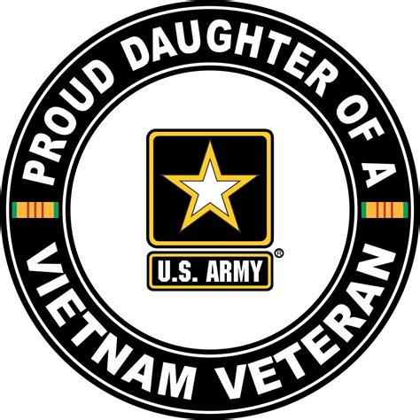 Buy Vet Shop US Army Proud Daughter of a Vietnam Veteran Window Car ...