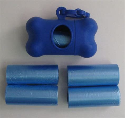 100 Blue Pet Clean up Bags with Bone Shaped Dispenser : Amazon.in: Pet ...
