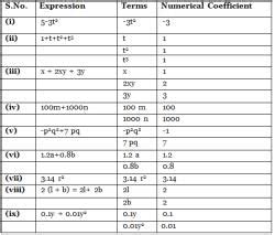 NCERT Solutions for Class 7 Maths - Algebraic Expressions- 1