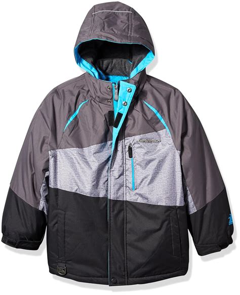 Buy ZeroXposur Boys' Big Iceberg 3 in 1 Systems Jacket, Black/Turquoise ...