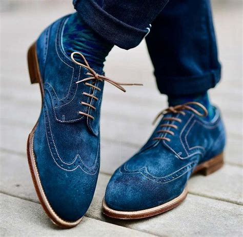 Mens Suede Shoes Blue Best Sale | bellvalefarms.com