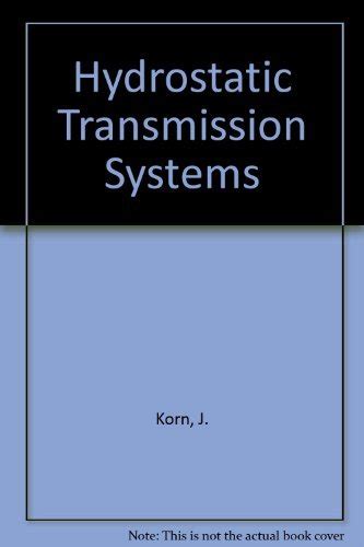Hydrostatic Transmission Systems : Korn, J.: Amazon.in: Books