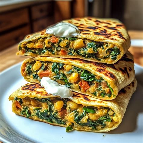 Amazing Protein-Packed Red Lentil & Spinach Wraps Recipe