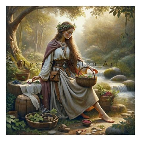 Eir, Norse Goddess of Healing, Digital Art Print, Wall Decoration ...
