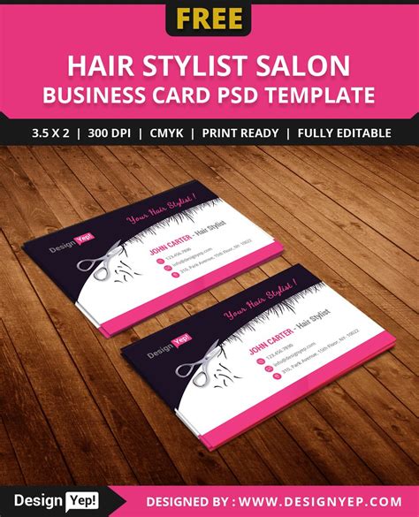 Hair Stylist Business Cards 的图像结果
