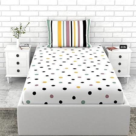 Story@Home 186 TC Metro Collection Bedsheet for Single Bed with a ...
