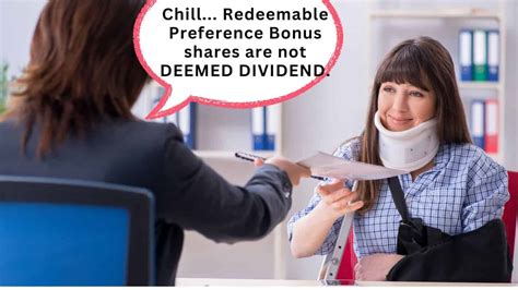 Issuing bonus redeemable preference shares to equity shareholders is n