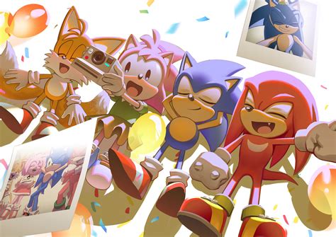 sonic the hedgehog, amy rose, tails, and knuckles the echidna (sonic ...