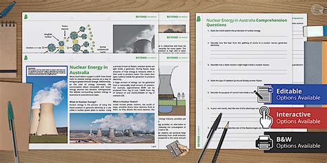Nuclear Energy in Australia Reading Comprehension