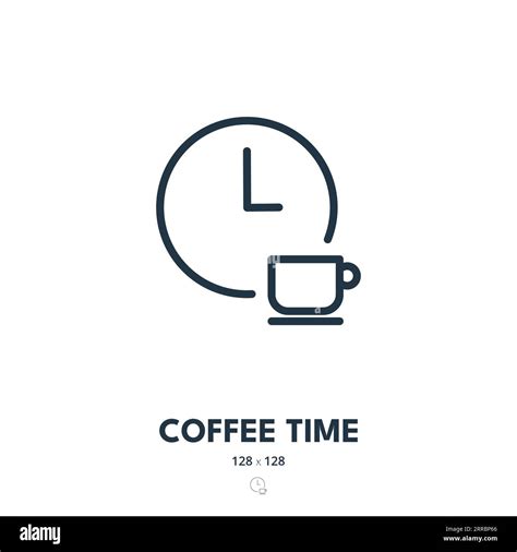Coffee Time Icon. Coffee Break, Take a Break, Rest. Editable Stroke ...
