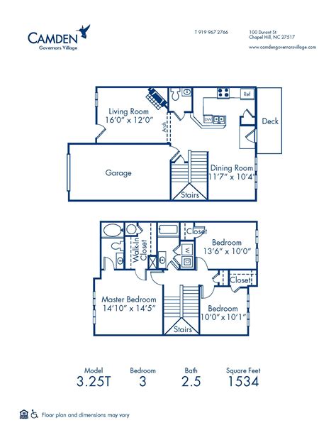 2CU - 103, 3.25T - Townhome at Camden Governors Village | camdenliving.com