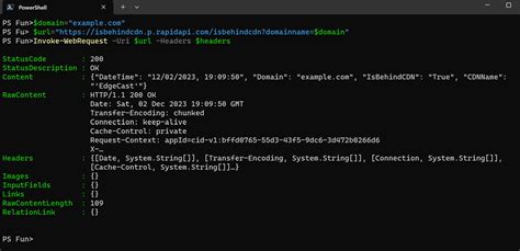 PowerShell Web API Get 的图像结果