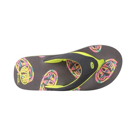 Childrens/Kids Jekyl Recycled Flip Flops (Lime) ANIMAL | Decathlon