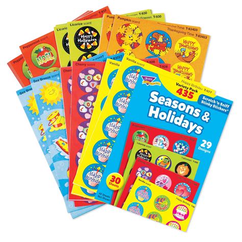 Buy TREND Stinky Stickers Variety Pack, Holidays and Seasons, 432/Pack ...