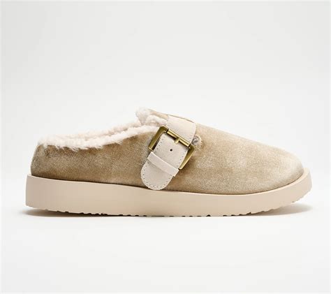 Revitalign Orthotic Cozy Suede Buckled Slipper - Aspen Gift - QVC.com