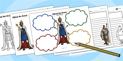 Anglo-Saxons Mind Maps and Worksheets